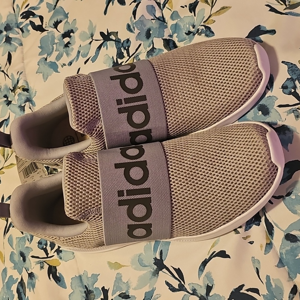 Adidas Gray Mesh Lite Racer Adapt Sneakers